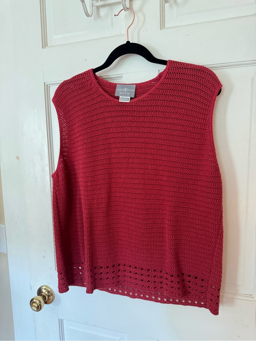 100% Cotton Crochet Tank